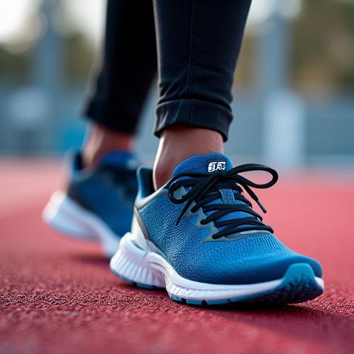 A pair of high-performance running shoes for men.